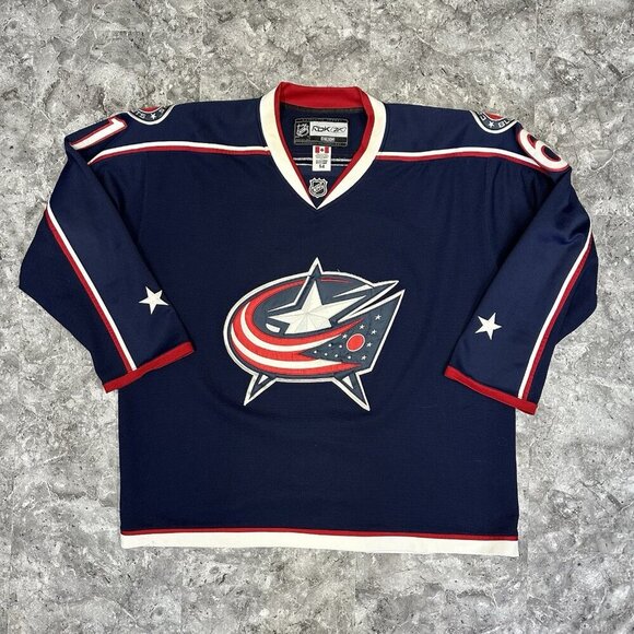 REEBOK Rick Nash #61 Columbus Blue Jackets Hockey Jersey - Size 54 XL - Picture 1 of 7